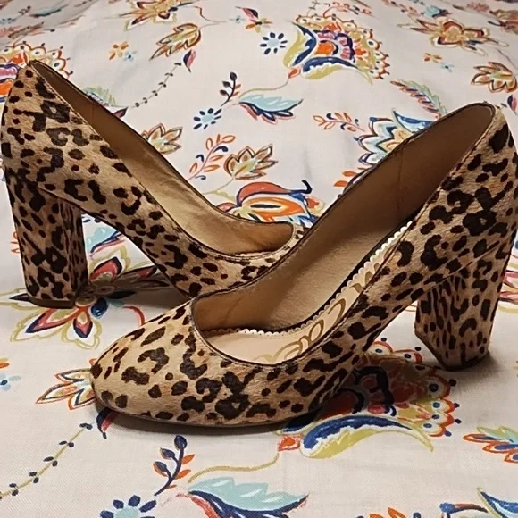 Sam Edelman 9.5 Leather Heels - Picture 3 of 7